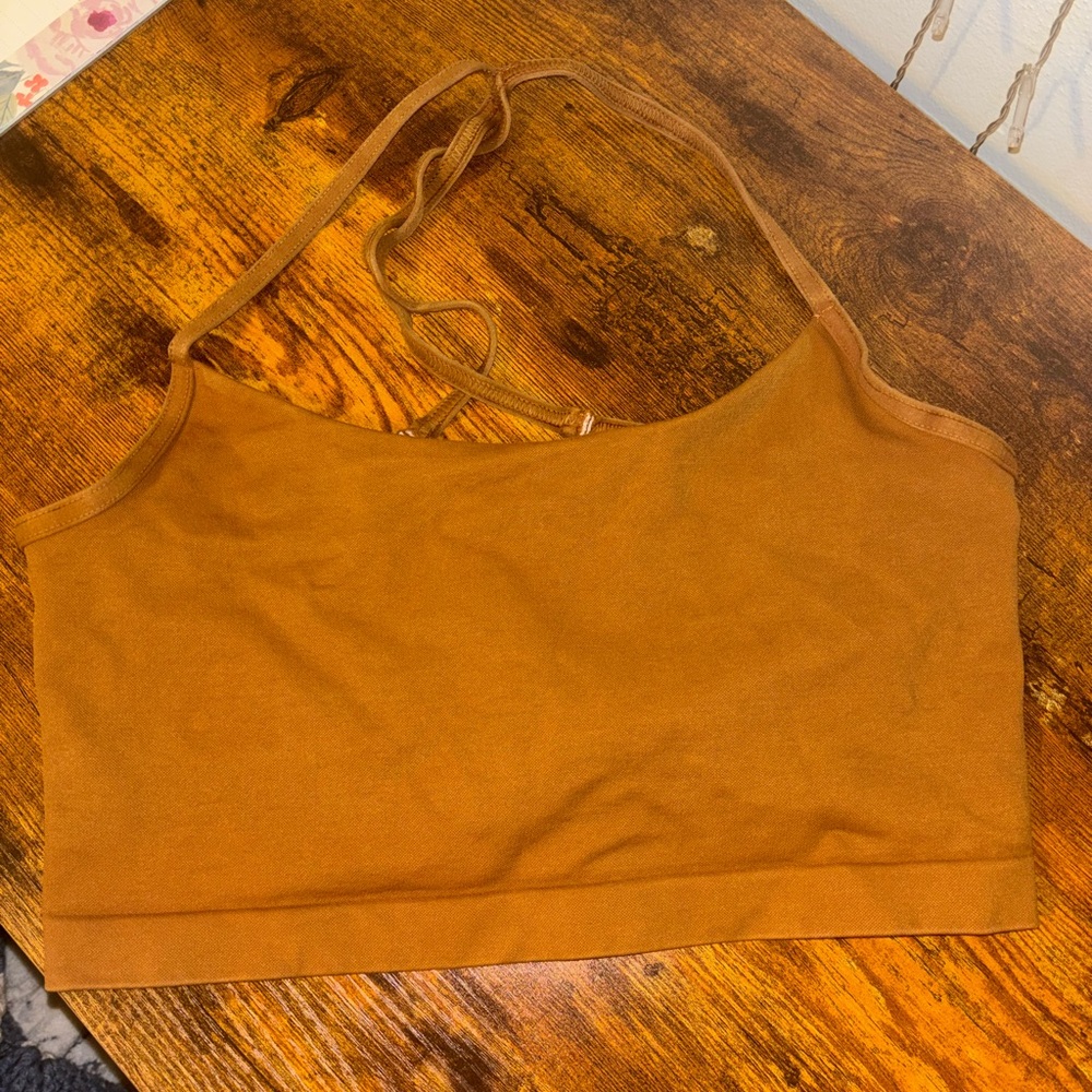 FP Movement by Free People Orange Crop Top